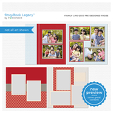 Family Life 12x12 Predesigned Pages