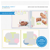 Gentle Baby 12x12 Predesigned Pages