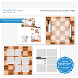 Modern Kitchen 12x12 Predesigned Pages