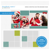 Nordic Christmas 12x12 Predesigned Pages