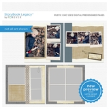 Rustic Chic 12x12 Digital Predesigned Pages