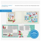 Enchanted Tropical Vacation 11x8.5 Predesigned Pages