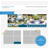 Happy Birthday 11x8.5 Predesigned Pages