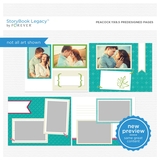 Peacock 11x8.5 Digital Predesigned Pages