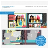 Tattered Skirts 11x8.5 Predesigned Pages