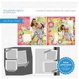 Click And Fill April Afternoon 12x12 Digital Pages