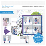 Cheerful Winter 12x12 Page Print Templates