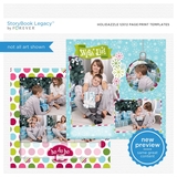 Holidazzle 12x12 Page Print Templates