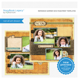 Reminisce Summer 12x12 Page Print Templates