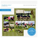 Rugby 12x12 Page Print Templates