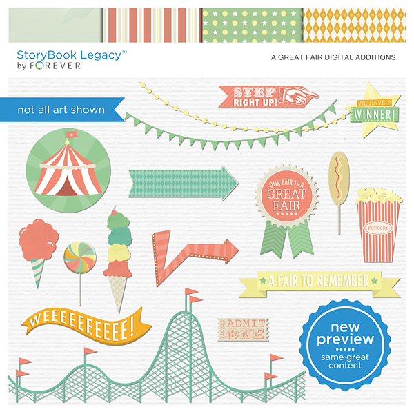 A Great Fair Digital Additions Digital Art - Digital Scrapbooking Kits