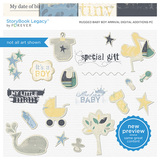 Rugged Baby Boy Arrival Digital Additions PC