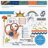 Blue Skies And Hot Sun Digital Kit