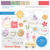 Changing Seasons Spring Summer Digital Kit