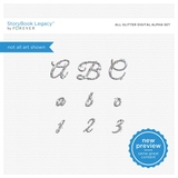 All Glitter Digital Alpha Set