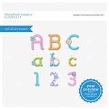 Bunny Hop Digital Alpha Set