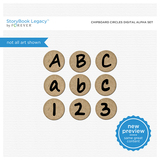 Chipboard Circles Digital Alpha Set