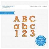 Garden Sunset Digital Alpha Set 