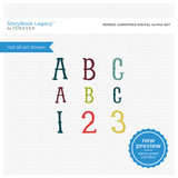 Nordic Christmas Digital Alpha Set