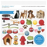 Classic Cats And Dogs Digital Embellishments