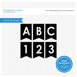 Tiny Treasures Digital Alpha Shapes