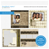 Reminisce Heritage 12x12 Predesigned Pages
