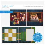 Starry Night 12x12 Predesigned Pages