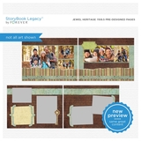 Jewel Heritage 11x8.5 Predesigned Pages