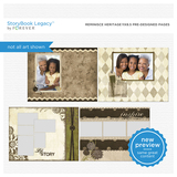Reminisce Heritage 11x8.5 Predesigned Pages