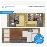 Vintage 11x8.5 Predesigned Pages