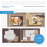 Vintage Romance 11x8.5 Predesigned Pages