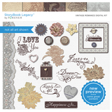 Vintage Romance Digital Kit