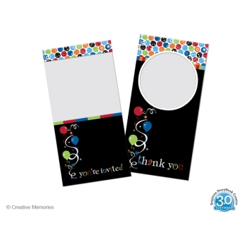 Cheerful Birthday 4x8 Portrait Photo Card Templates For Storybook ...