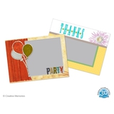 Milestone Birthday Celebration 5x7 Landscape Folded Card Templates (Canceled)