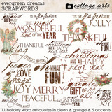 Evergreen Dreams Scrap.words
