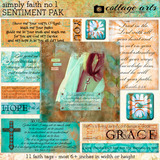 Simply Faith 1 Sentiment Pak