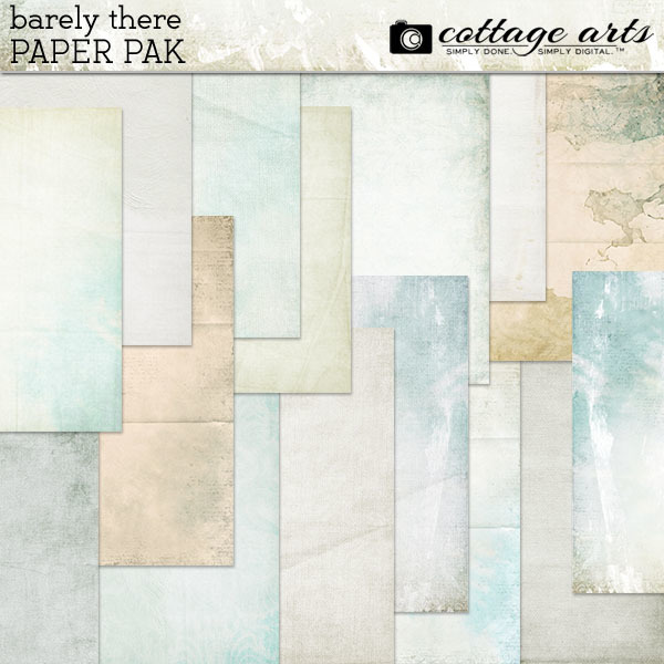 Barely There Paper Pak Digital Art - Digital Scrapbooking Kits