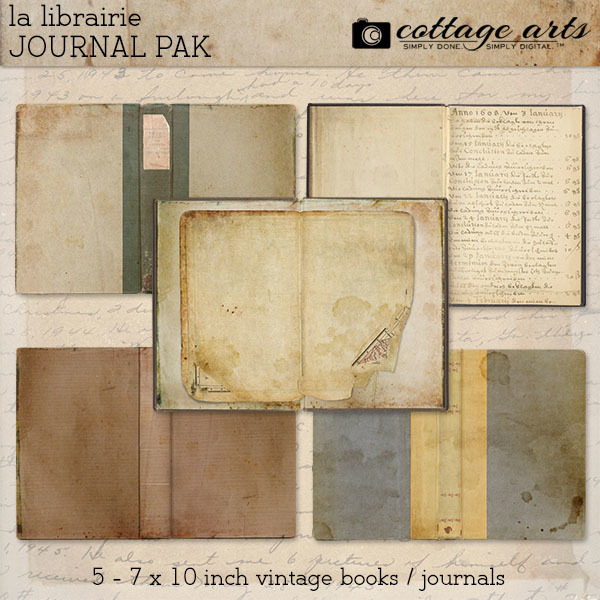 La Librairie Journal Pak Digital Art - Digital Scrapbooking Kits