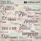 Happy Days Scrap.words