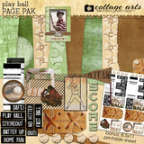Play Ball Page Pak With Baseball Card