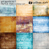 Got Sports 1 Subway Art Paper Pak