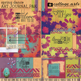 Spring Dance Art Journal Page Pak