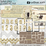 Faded Memories Element & Scrap.Frames Pak