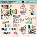 Recycled Inspiration Scrap.words