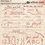 Stitchies 7 Element Pak W Alphaset