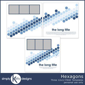 Hexagons 12x12 Pagetemplate Set