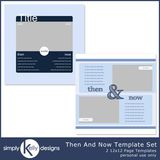 Then And Now 12x12 Page Template Set