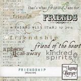 Friendship Word Art