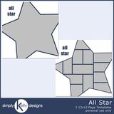 All Star 12x12 Template