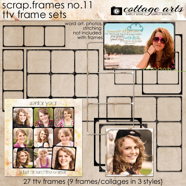 Scrap.Frames 11 – TTV Frame Sets Digital Art - Digital Scrapbooking Kits